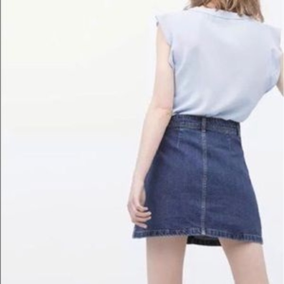 Zara Skirts Zara Denim Mini Skirt Poshmark